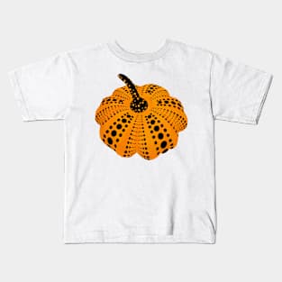 Polka Dot Pumpkin Kids T-Shirt